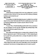 Đề thi học sinh giỏi cấp tỉnh Lịch sử lớp 12 chuyên - Năm học 2015-2016 - Sở GD & ĐT Bắc Ninh